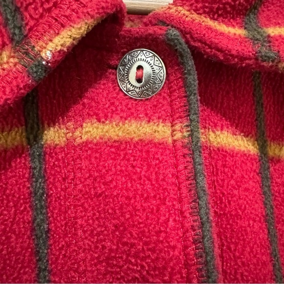 Women’s Vintage Faded Glory Plaid Fleece Western Button Down Jacket Size: S 4/6 - Picture 7 of 16